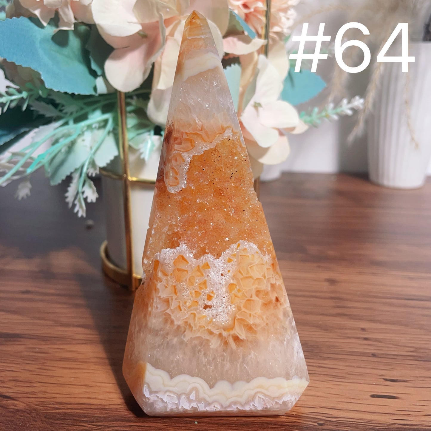 Druzy Agate Tower