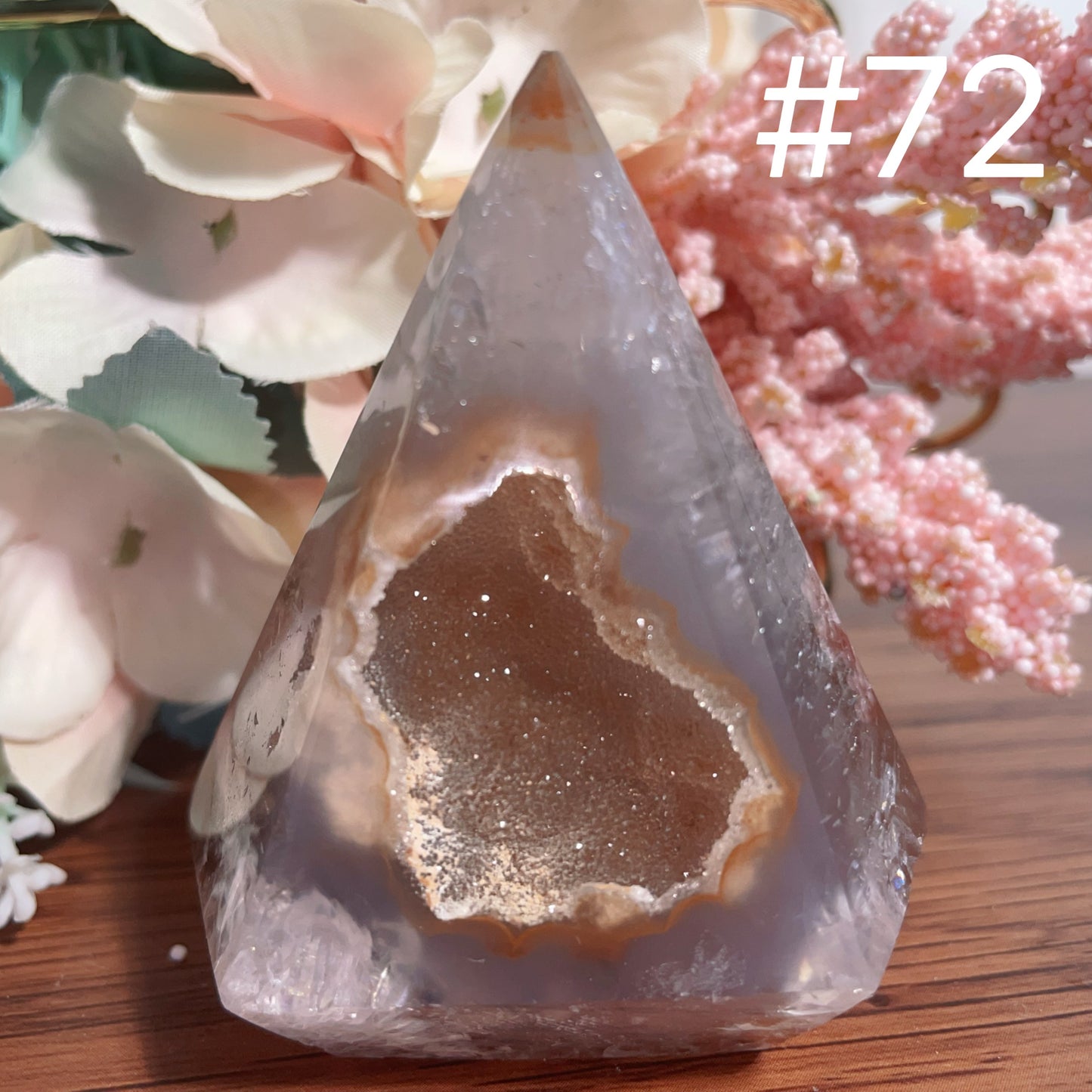 Druzy Agate Tower
