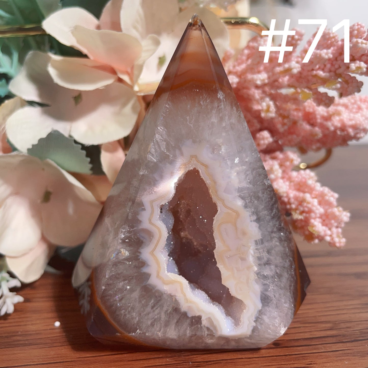 Druzy Agate Tower