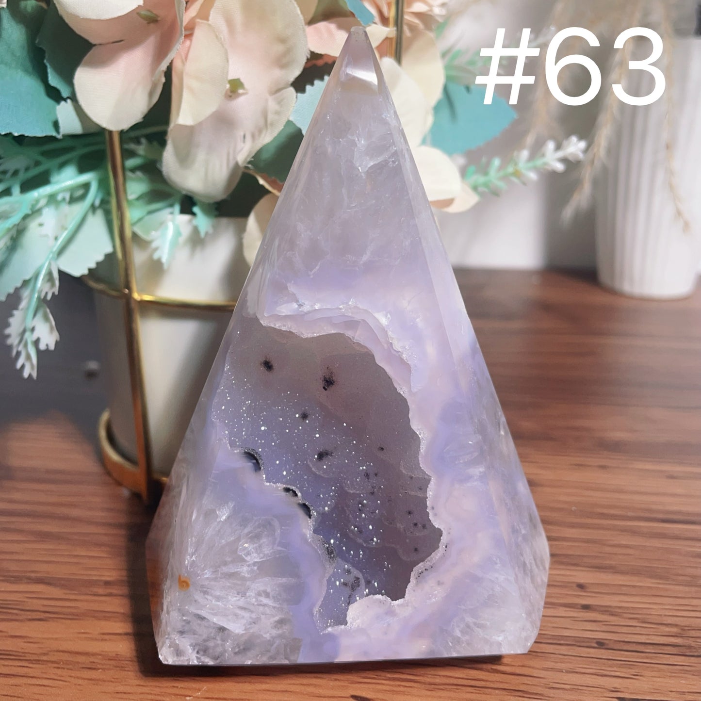 Druzy Agate Tower
