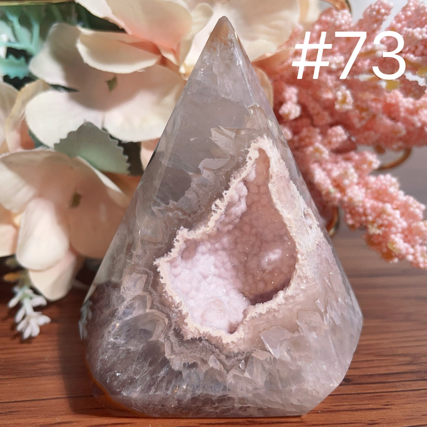 Druzy Agate Tower