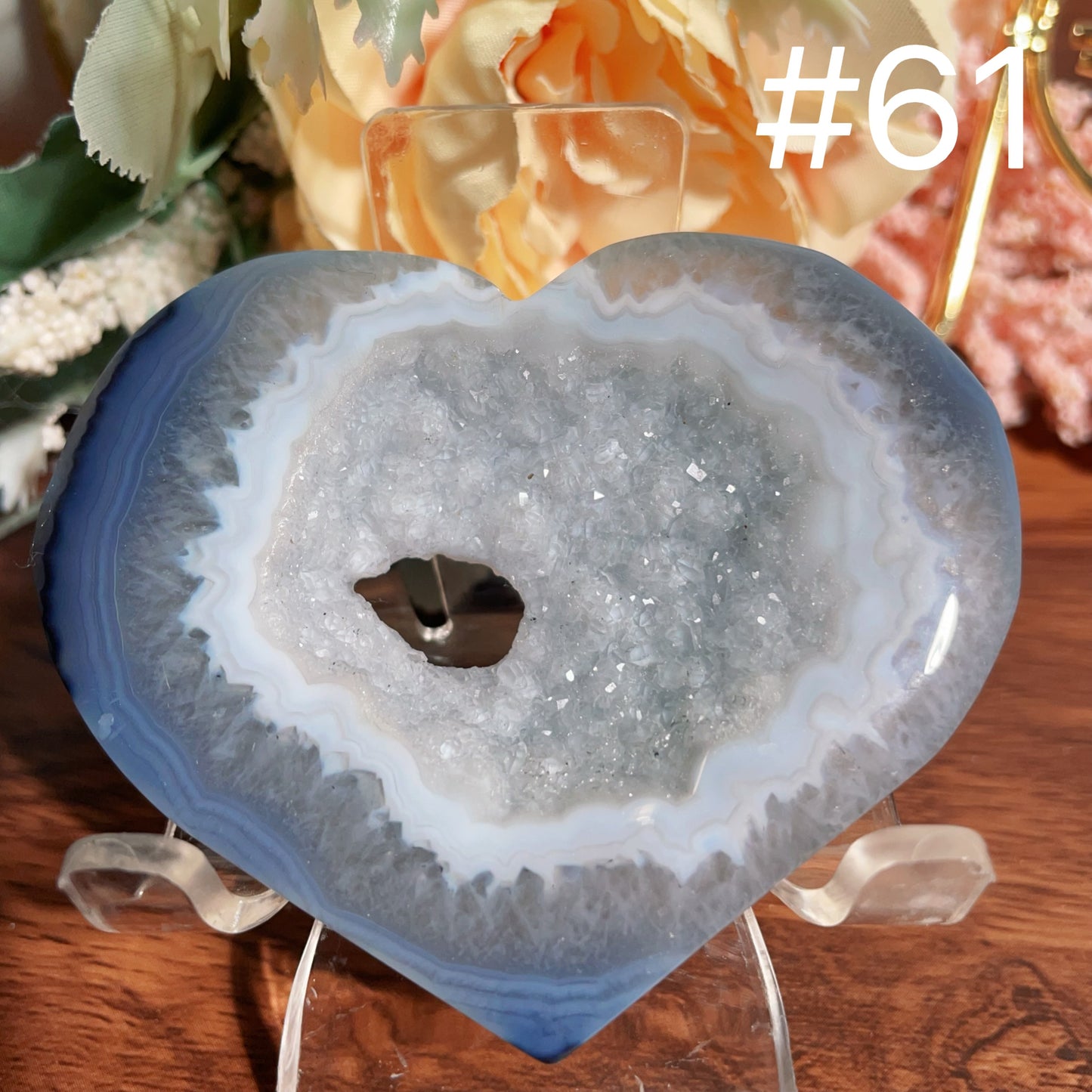 Druzy Agate Heart