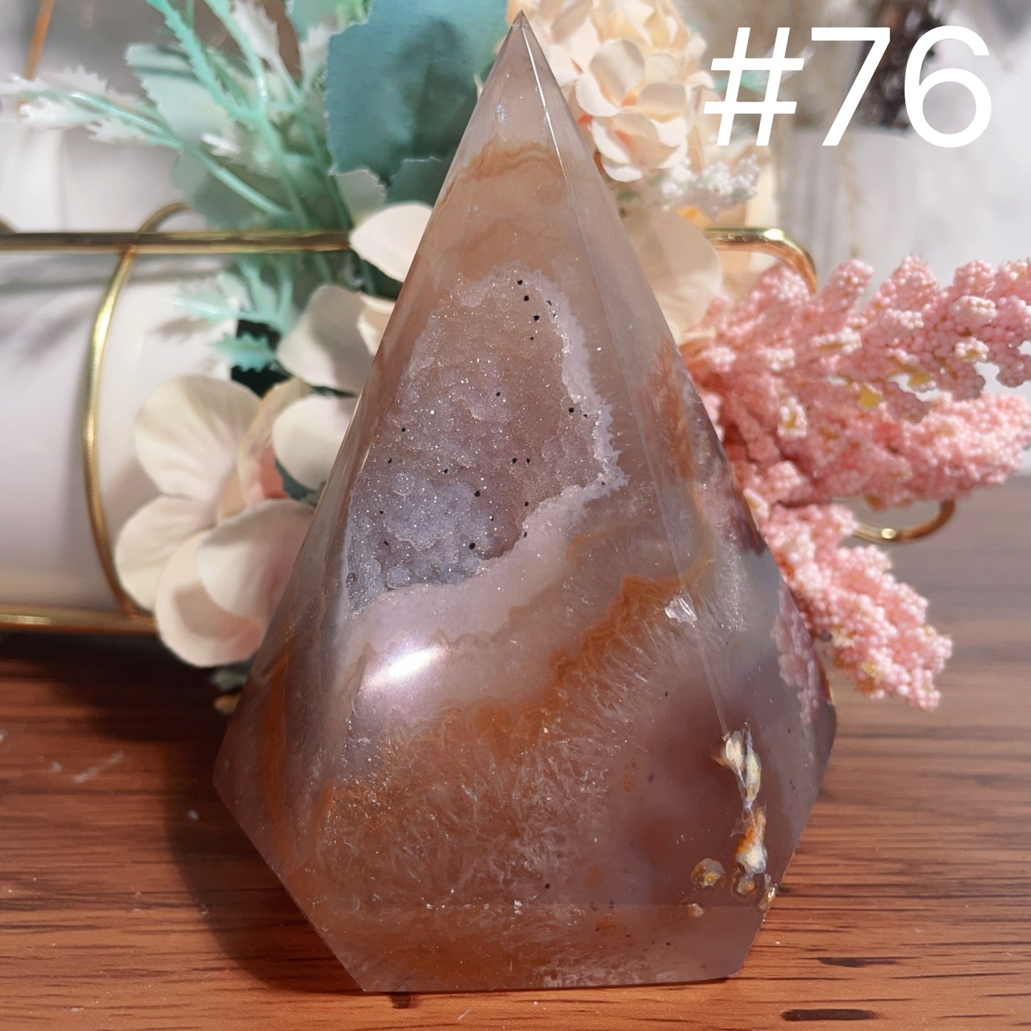 Druzy Agate Tower