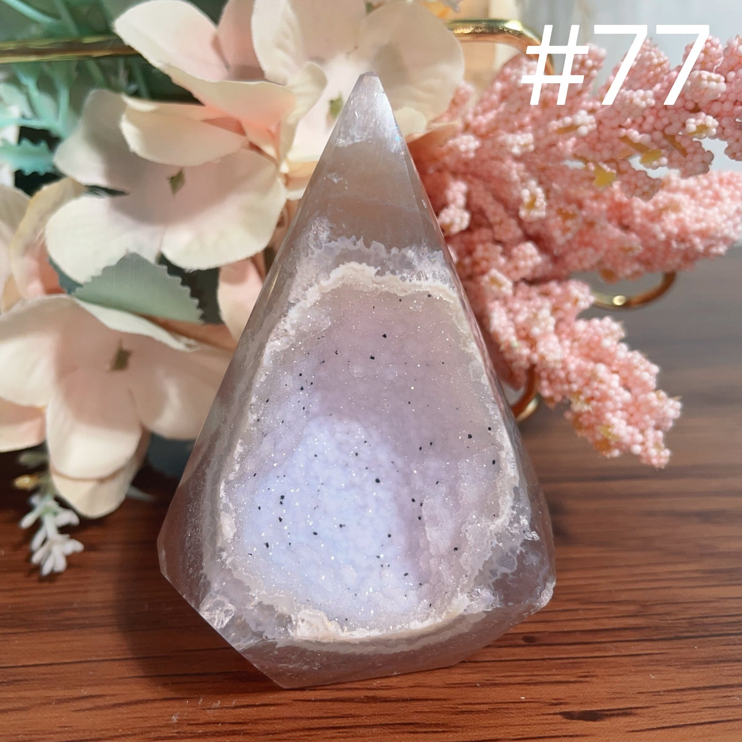 Druzy Agate Tower