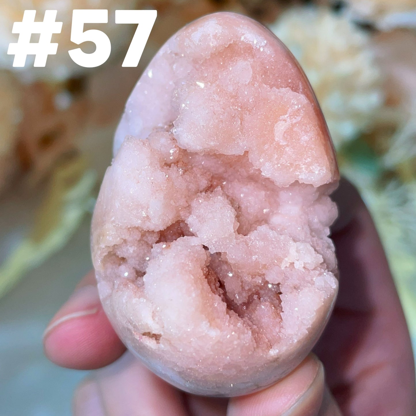 pink amethyst egg