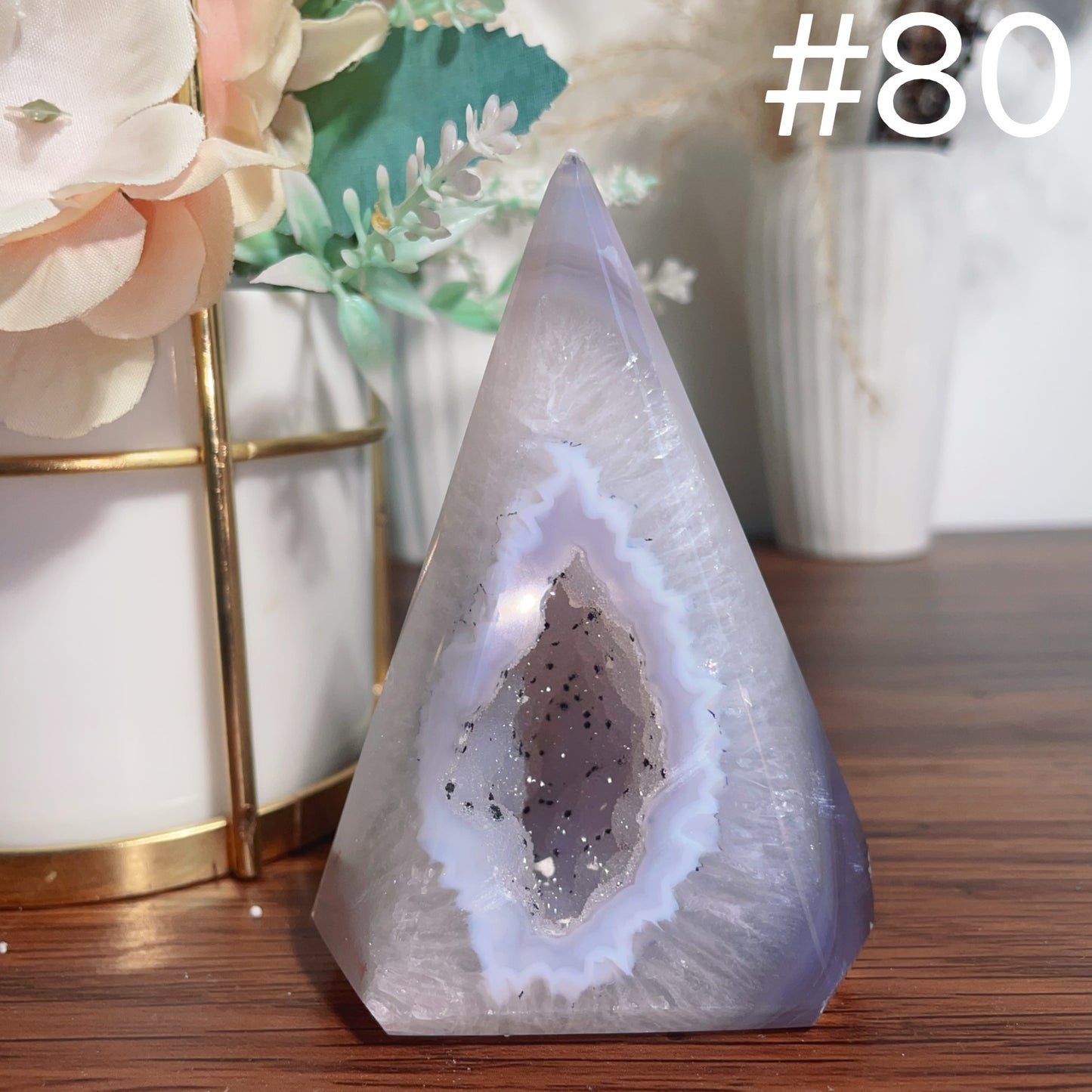 Druzy Agate Tower