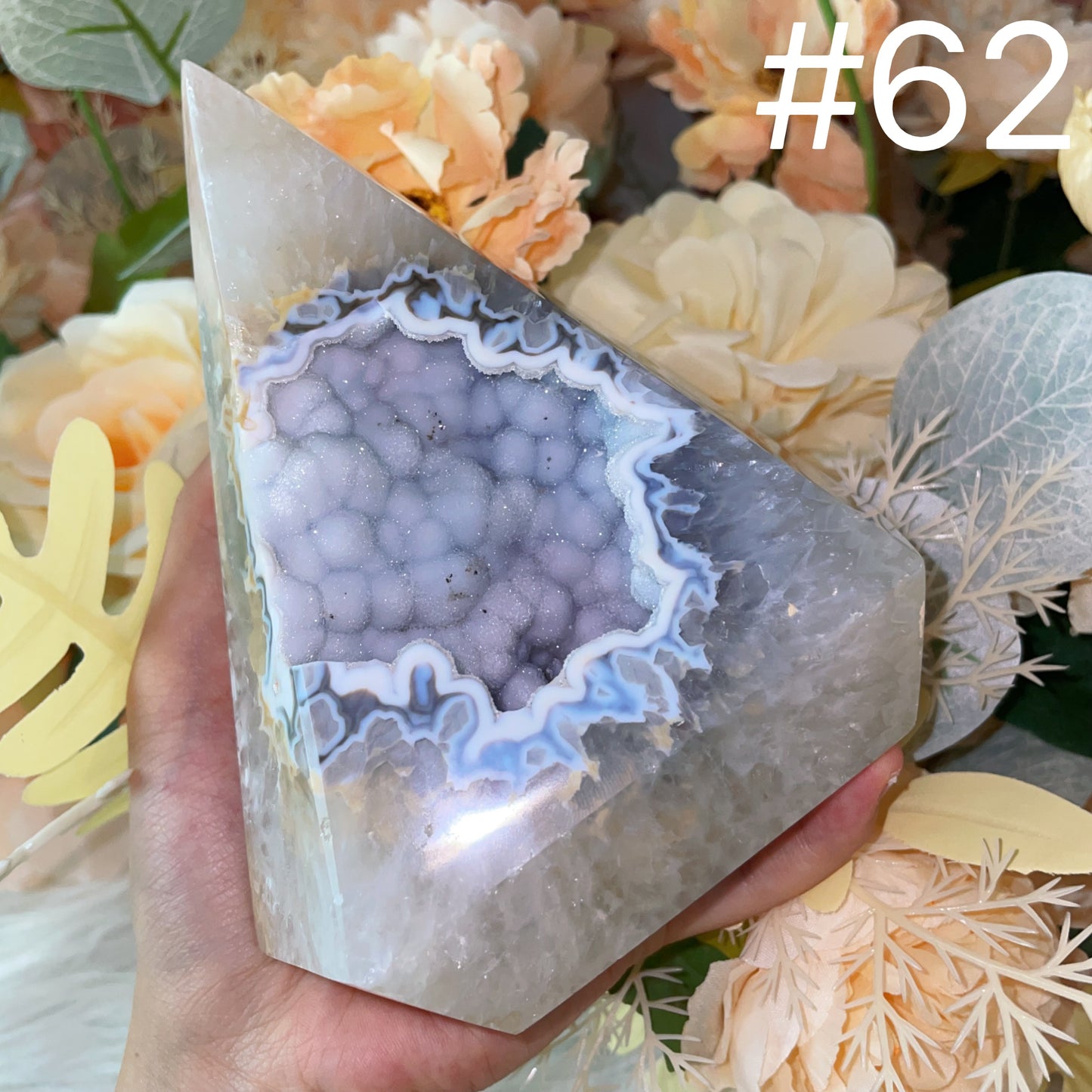 Druzy Agate Tower