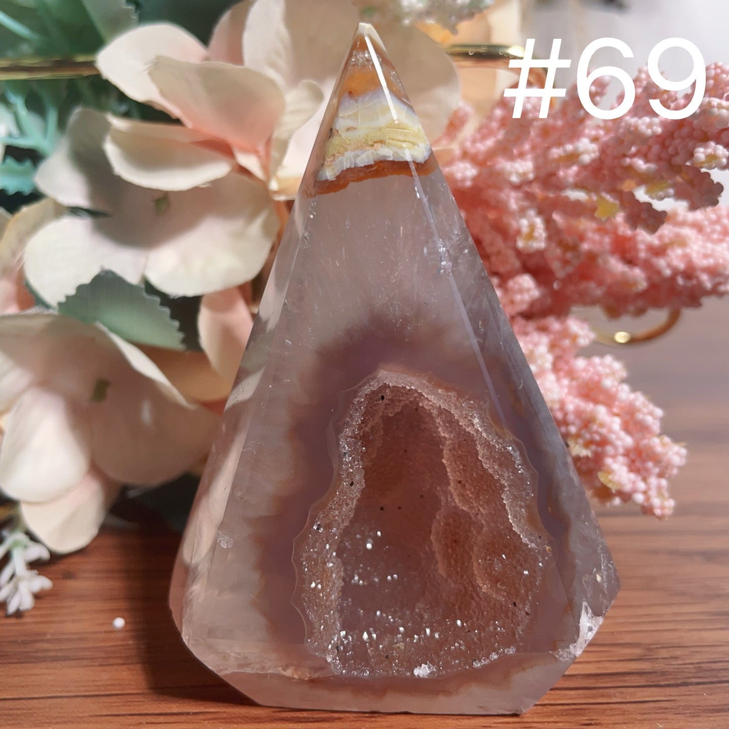 Druzy Agate Tower