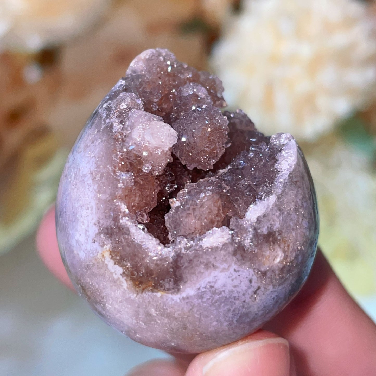 pink amethyst sphere
