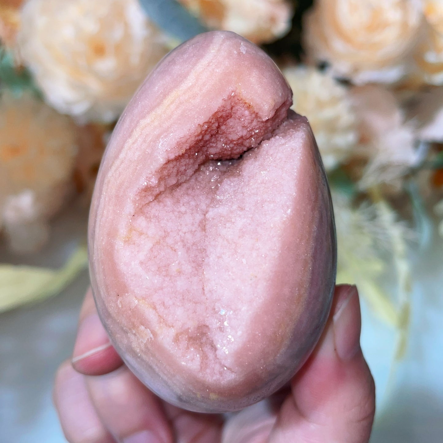 pink amethyst egg