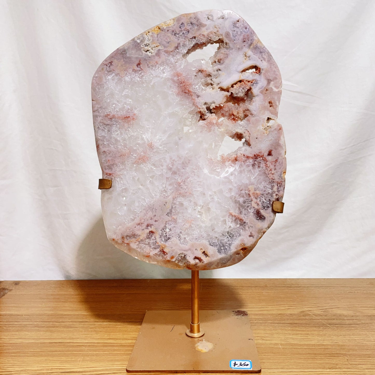 pink amethyst slab
