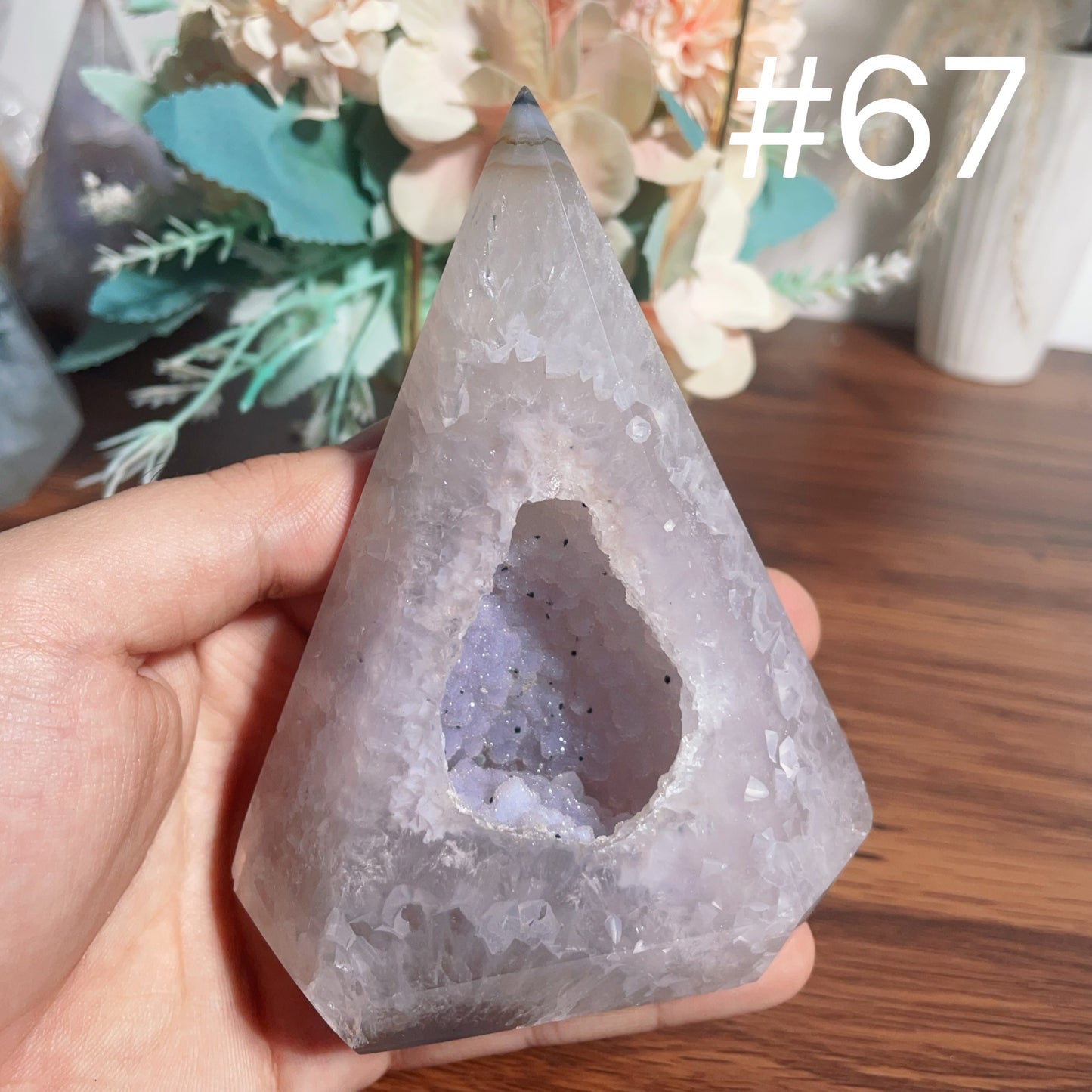 Druzy Agate Tower