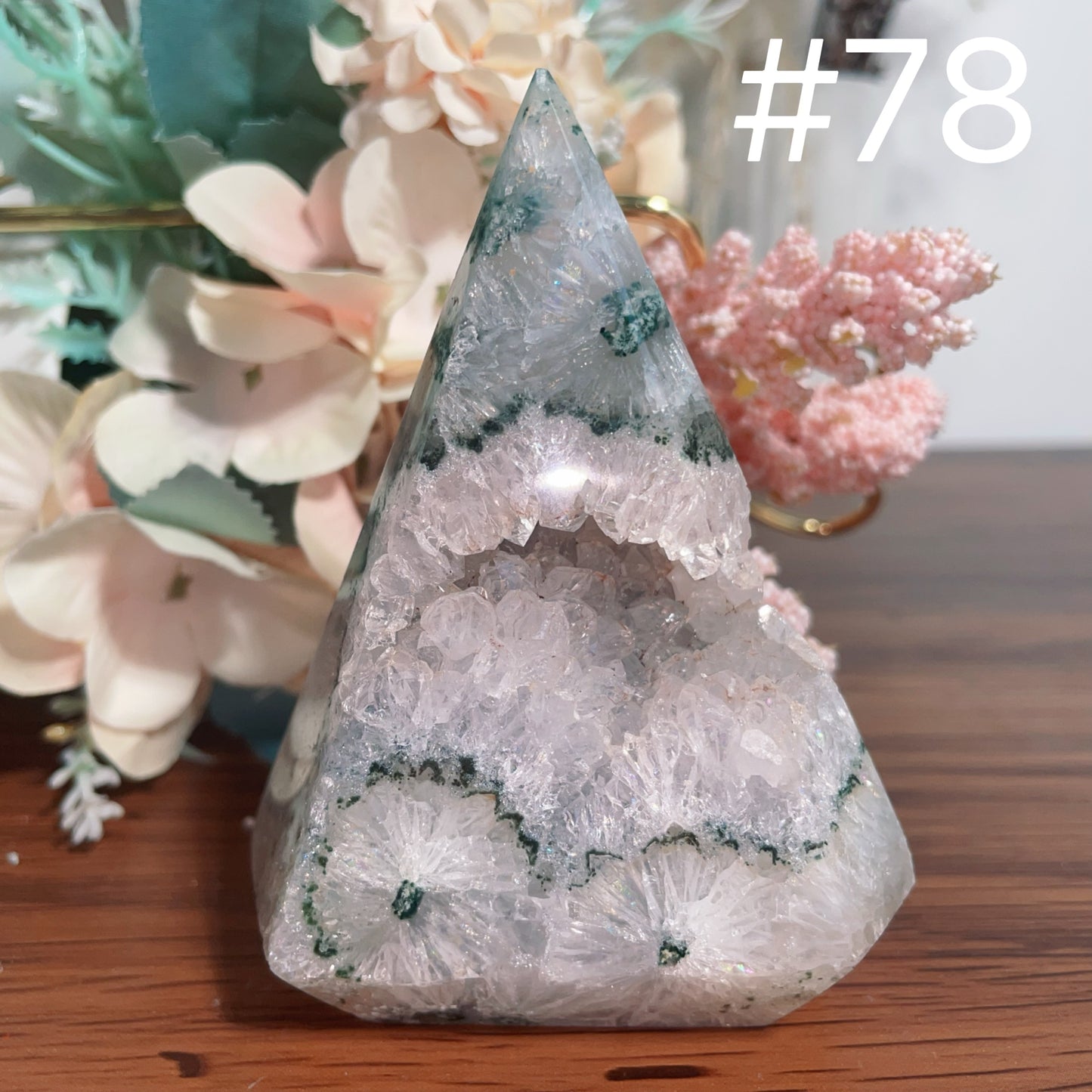 Druzy Agate Tower