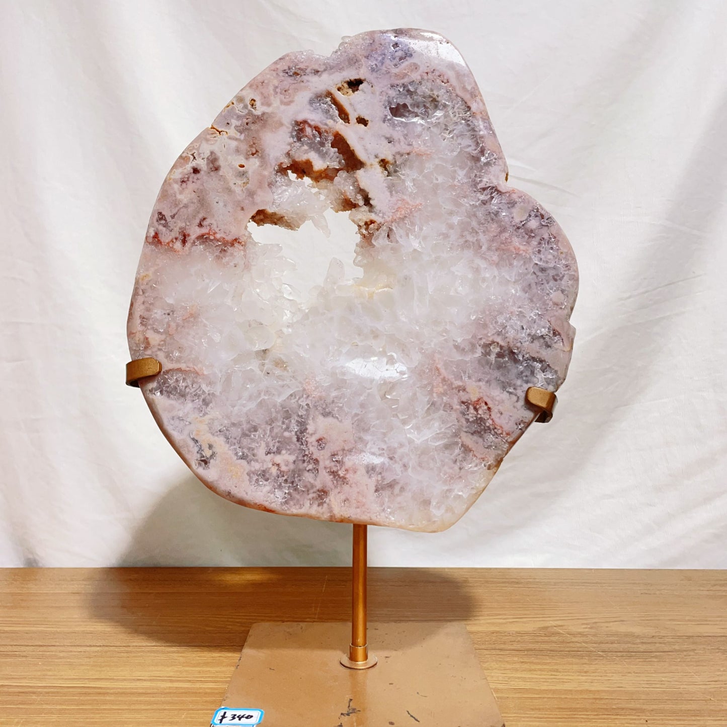 pink amethyst slab