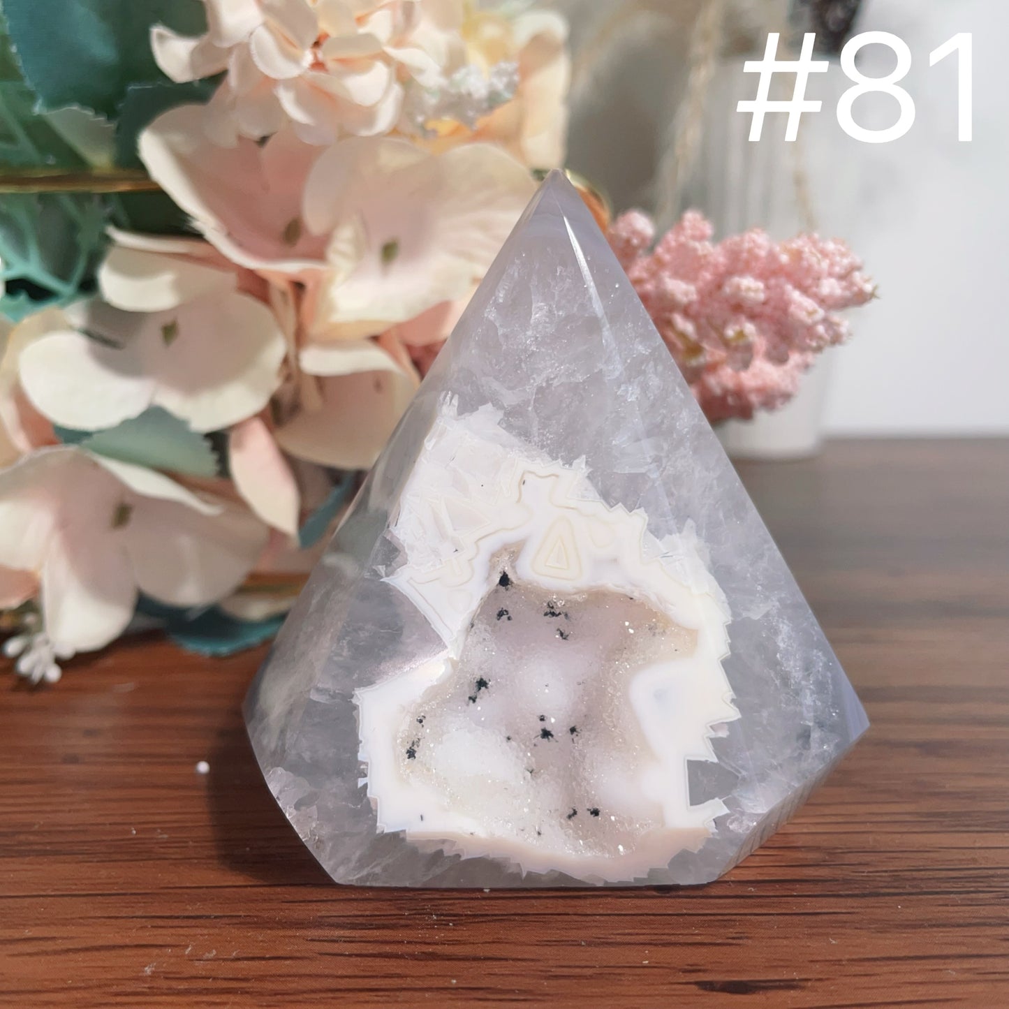 Druzy Agate Tower