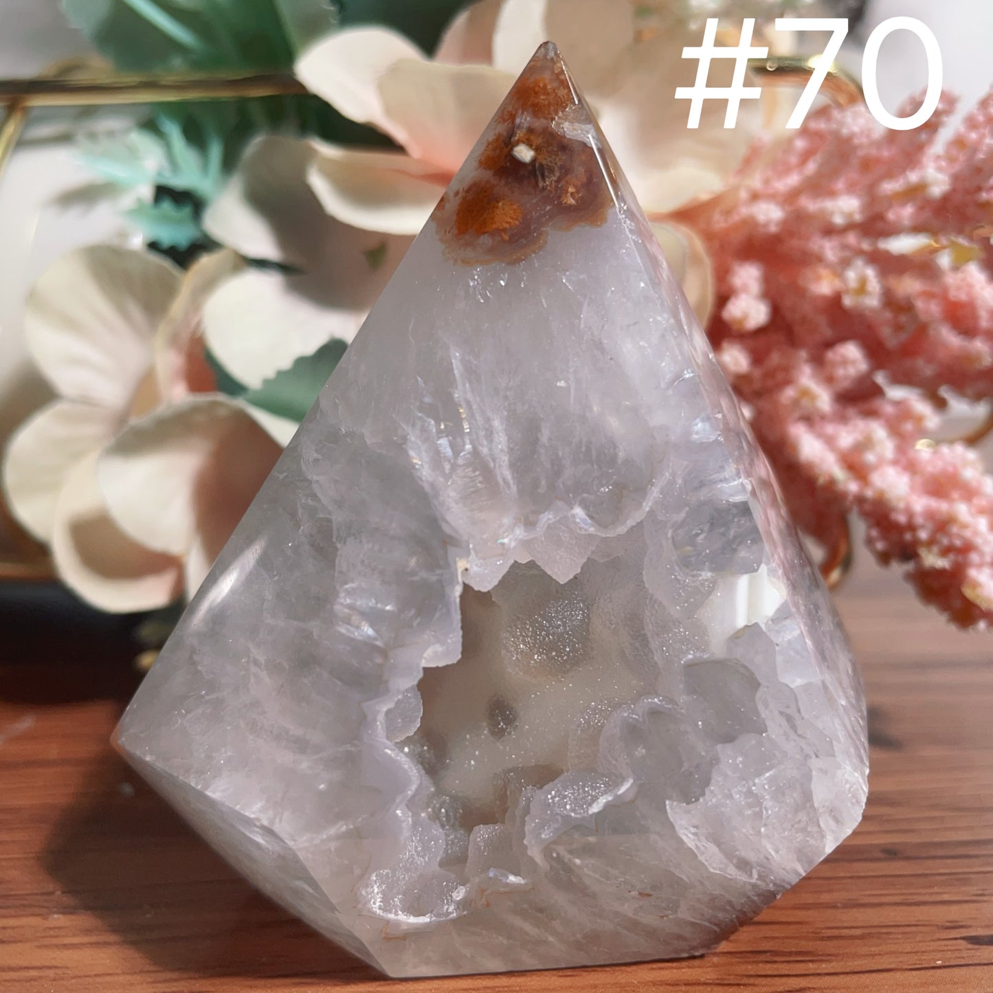 Druzy Agate Tower