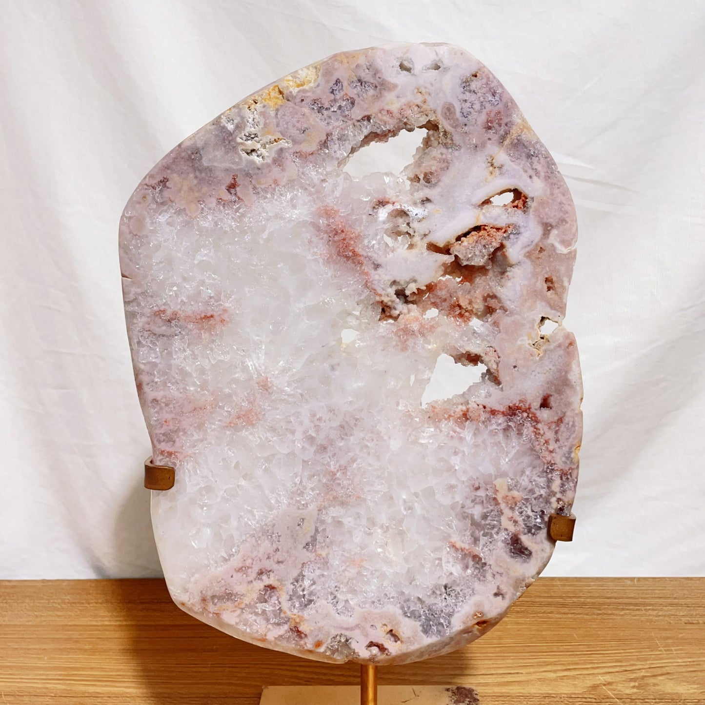 pink amethyst slab