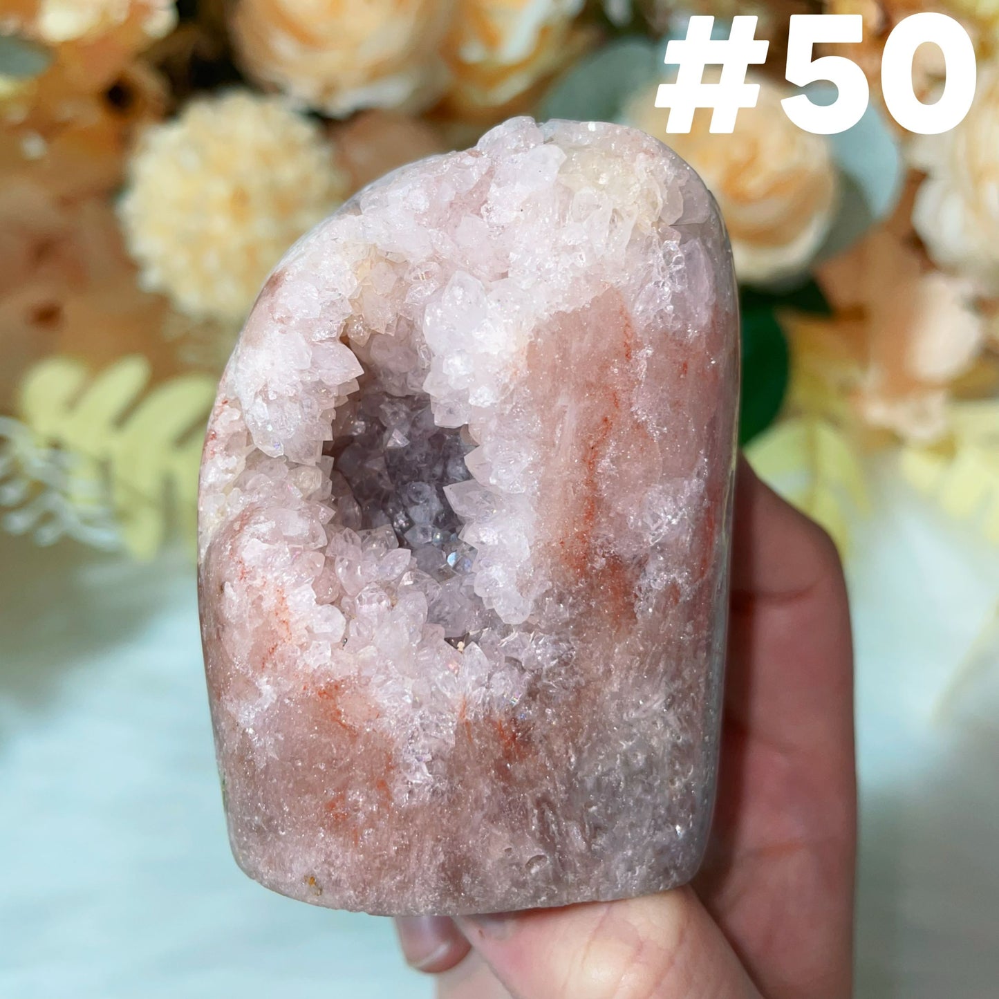 pink amethyst freeform
