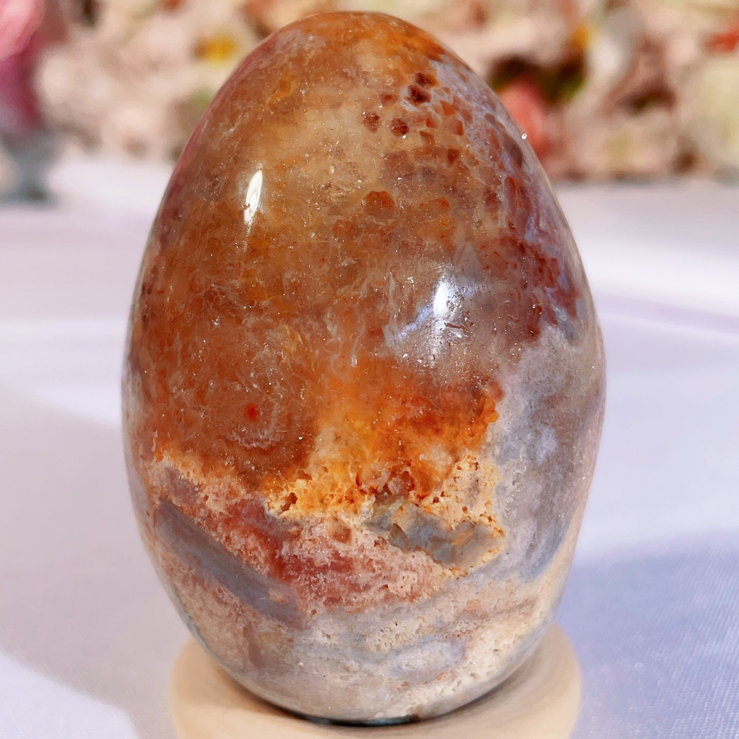 pink amethyst egg