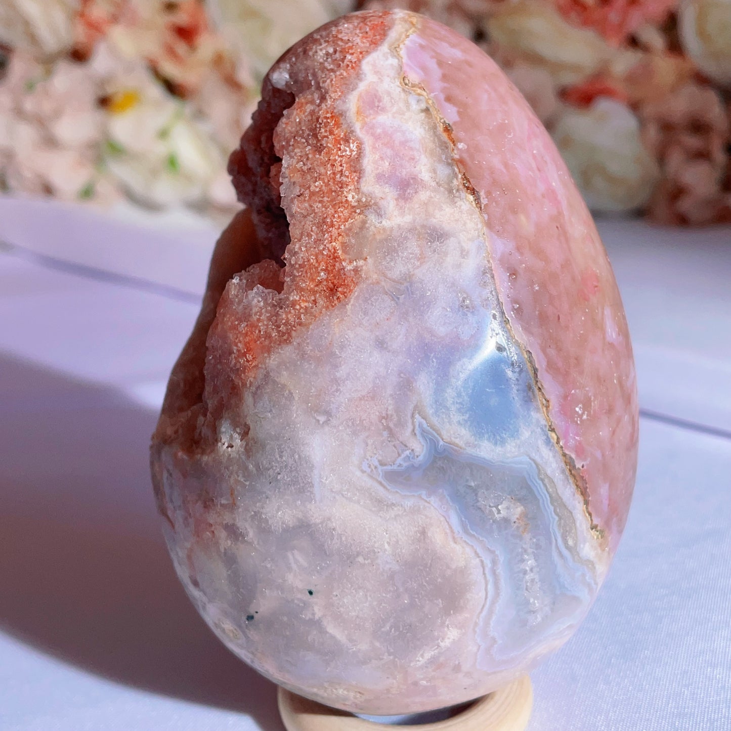 pink amethyst egg