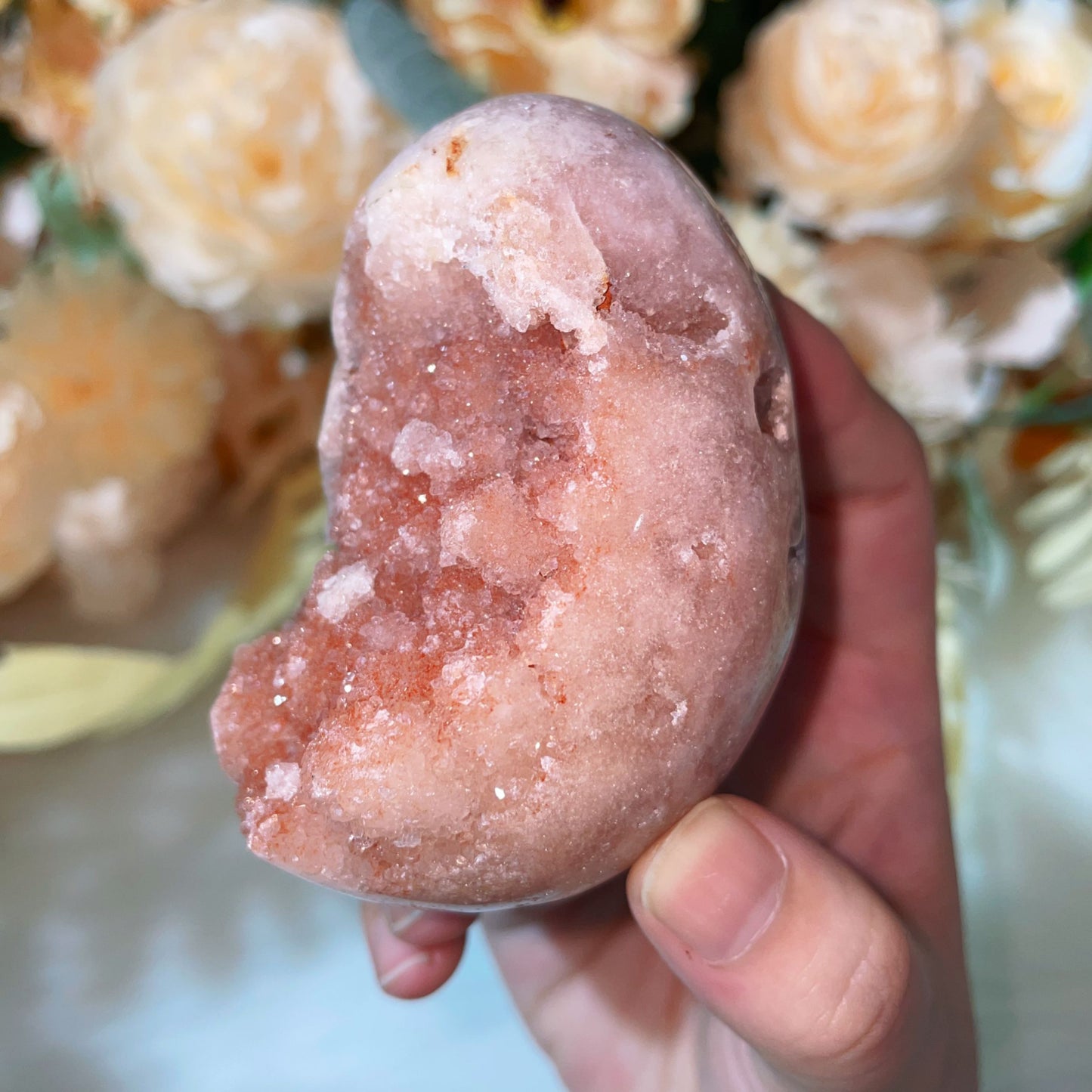 pink amethyst egg