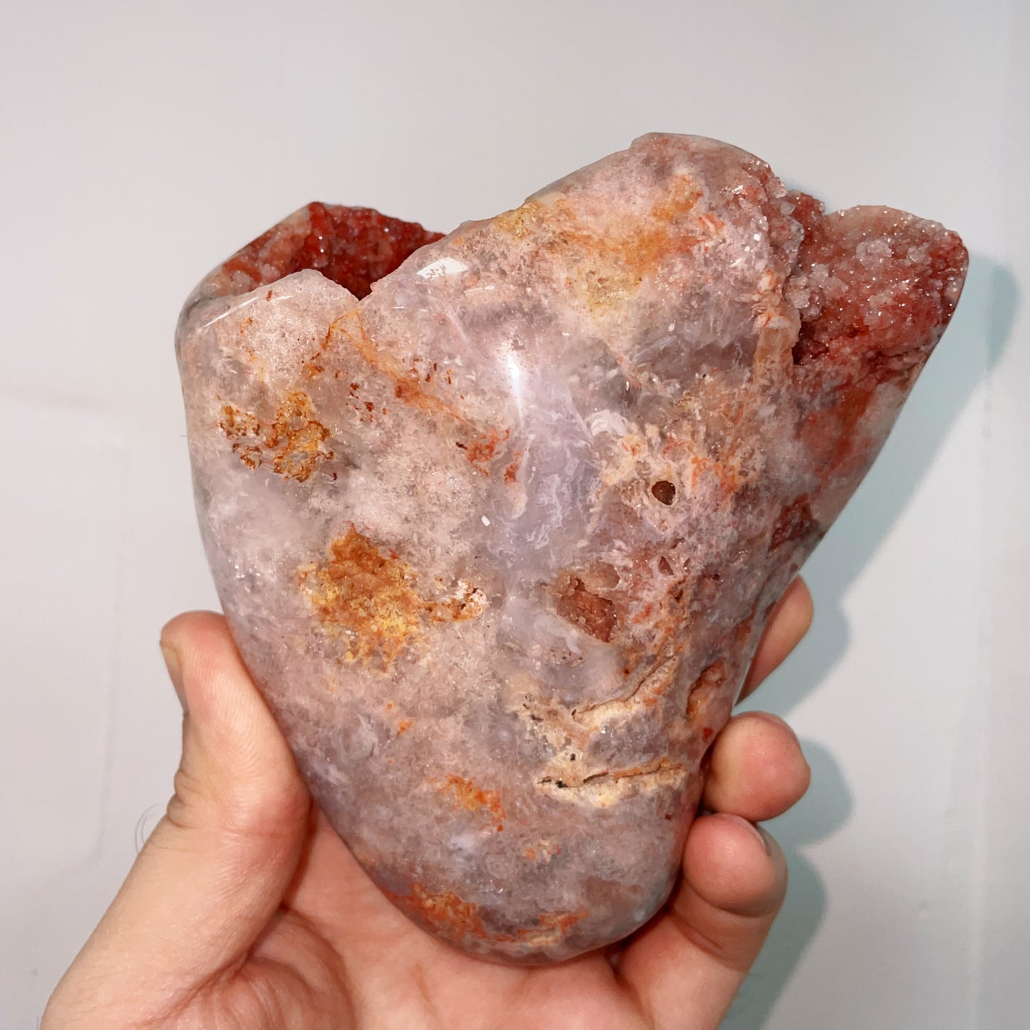 pink amethyst freeform