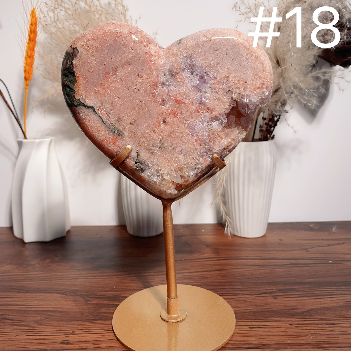 Pink Amethyst Heart