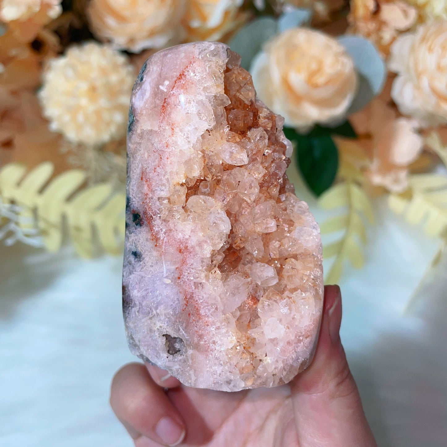 pink amethyst freeform