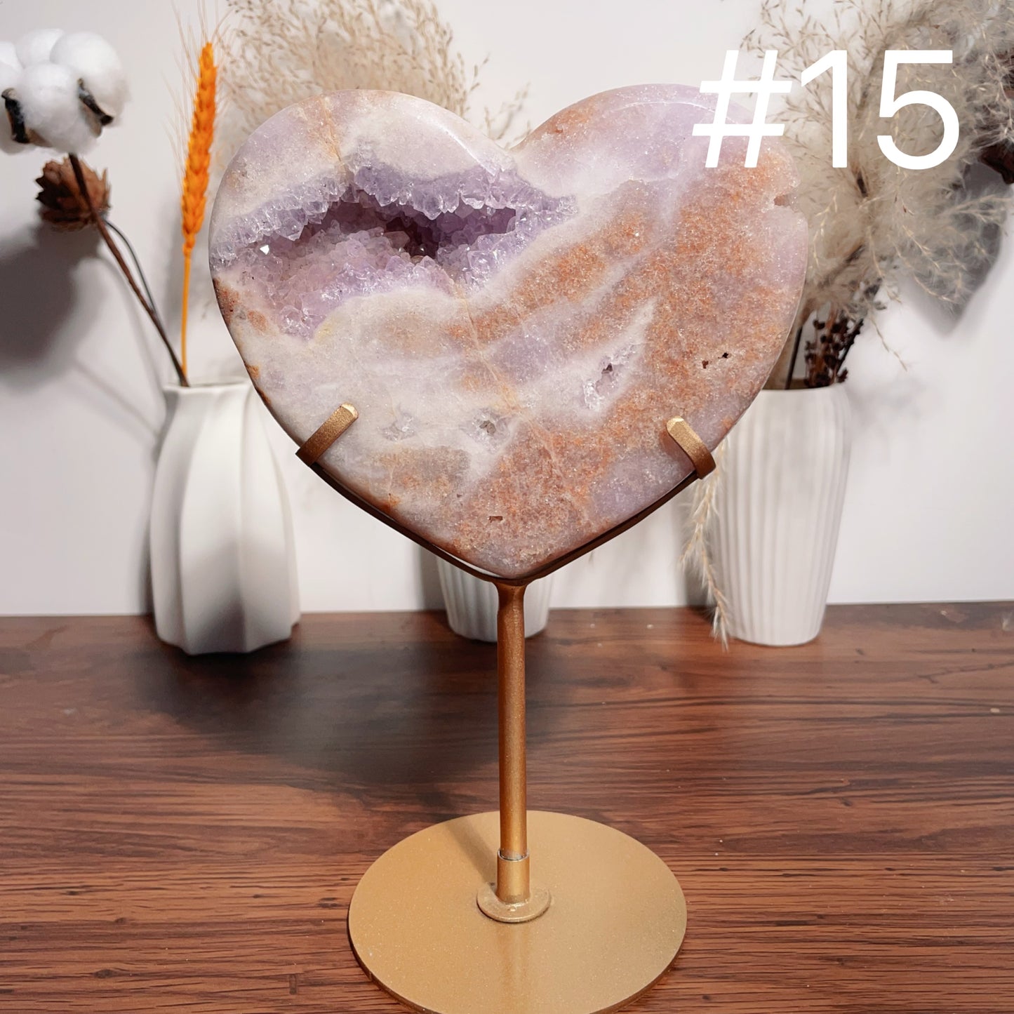 Pink Amethyst Heart