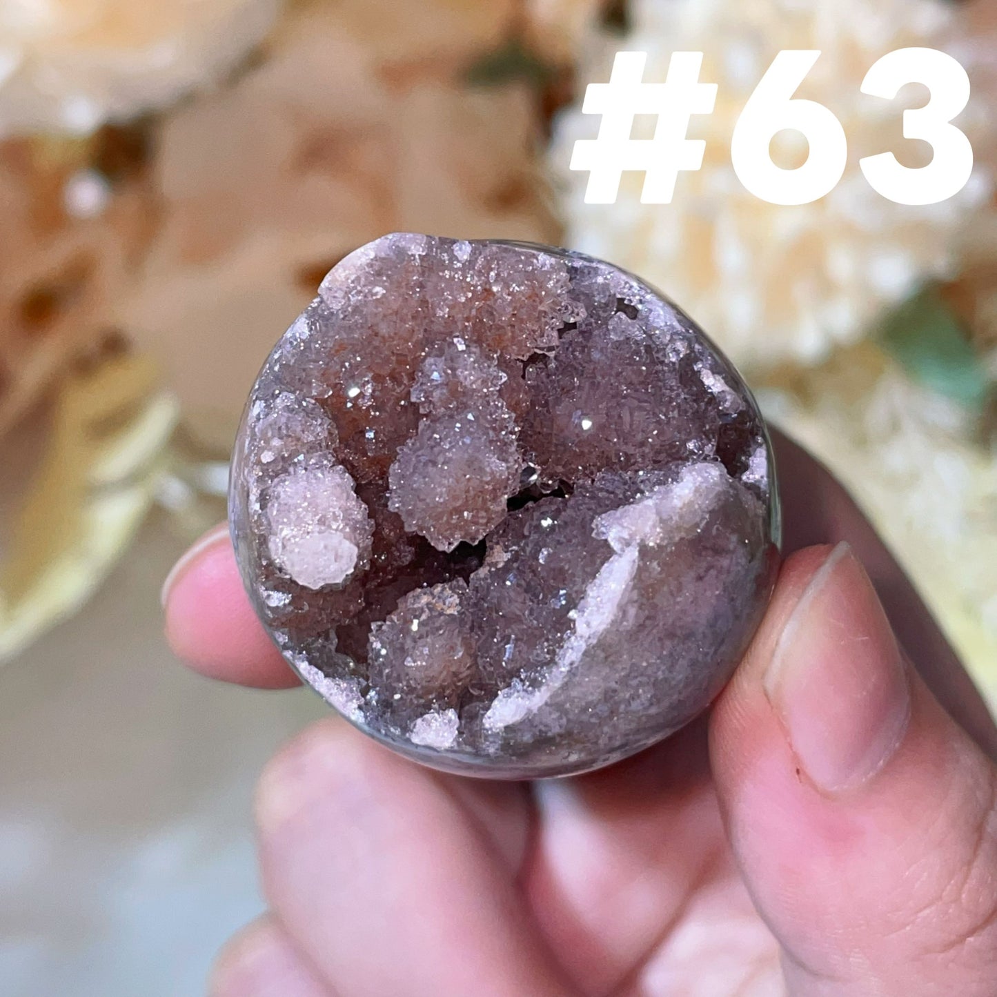 pink amethyst sphere