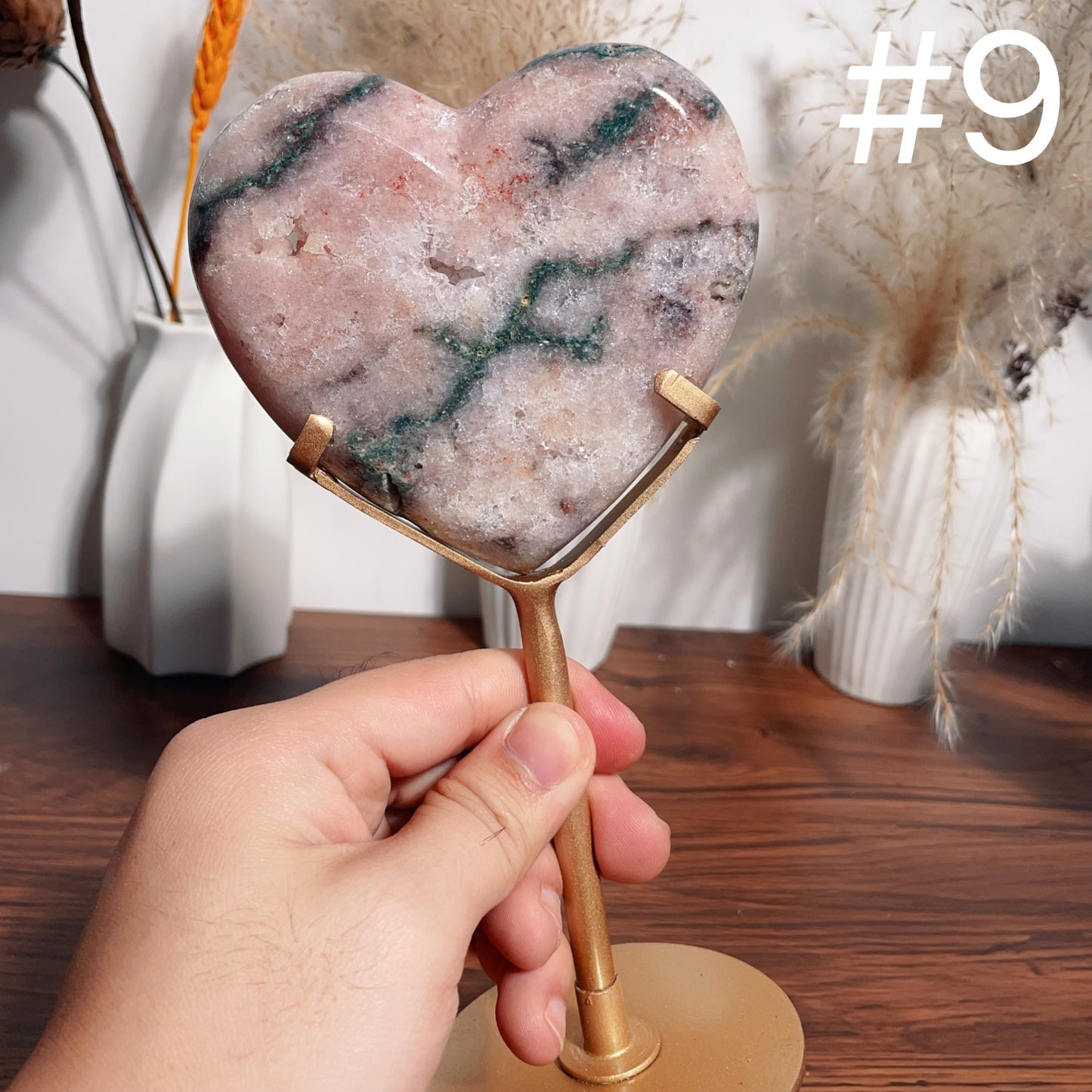 Small Pink Amethyst Heart