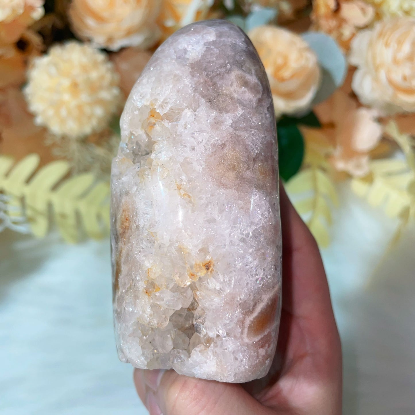 Pink amethyst freeform