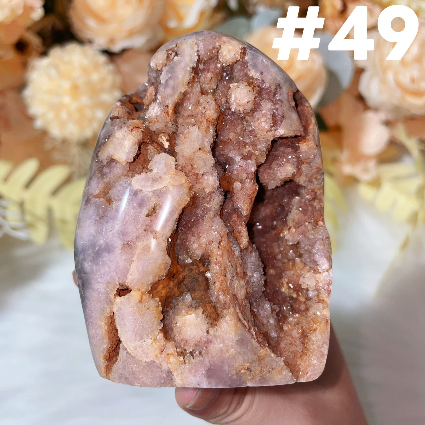 pink amethyst freeform