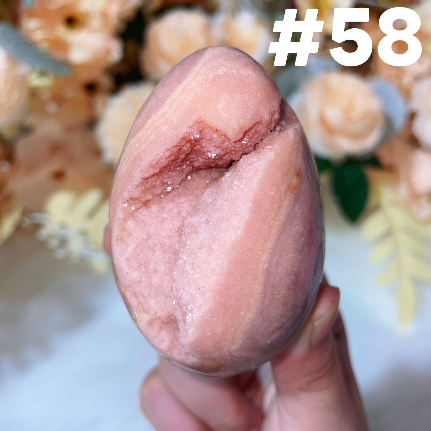 pink amethyst egg