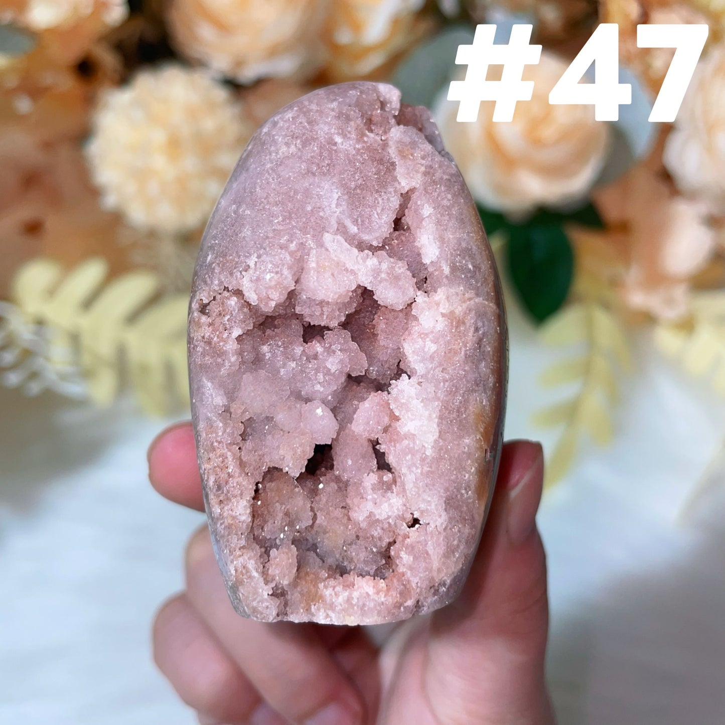 pink amethyst freeform