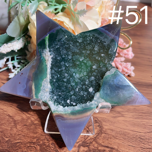 Druzy Agate Star