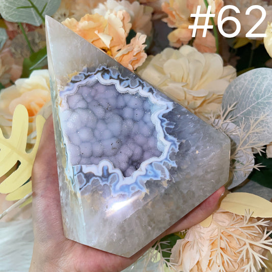 Druzy Agate Tower