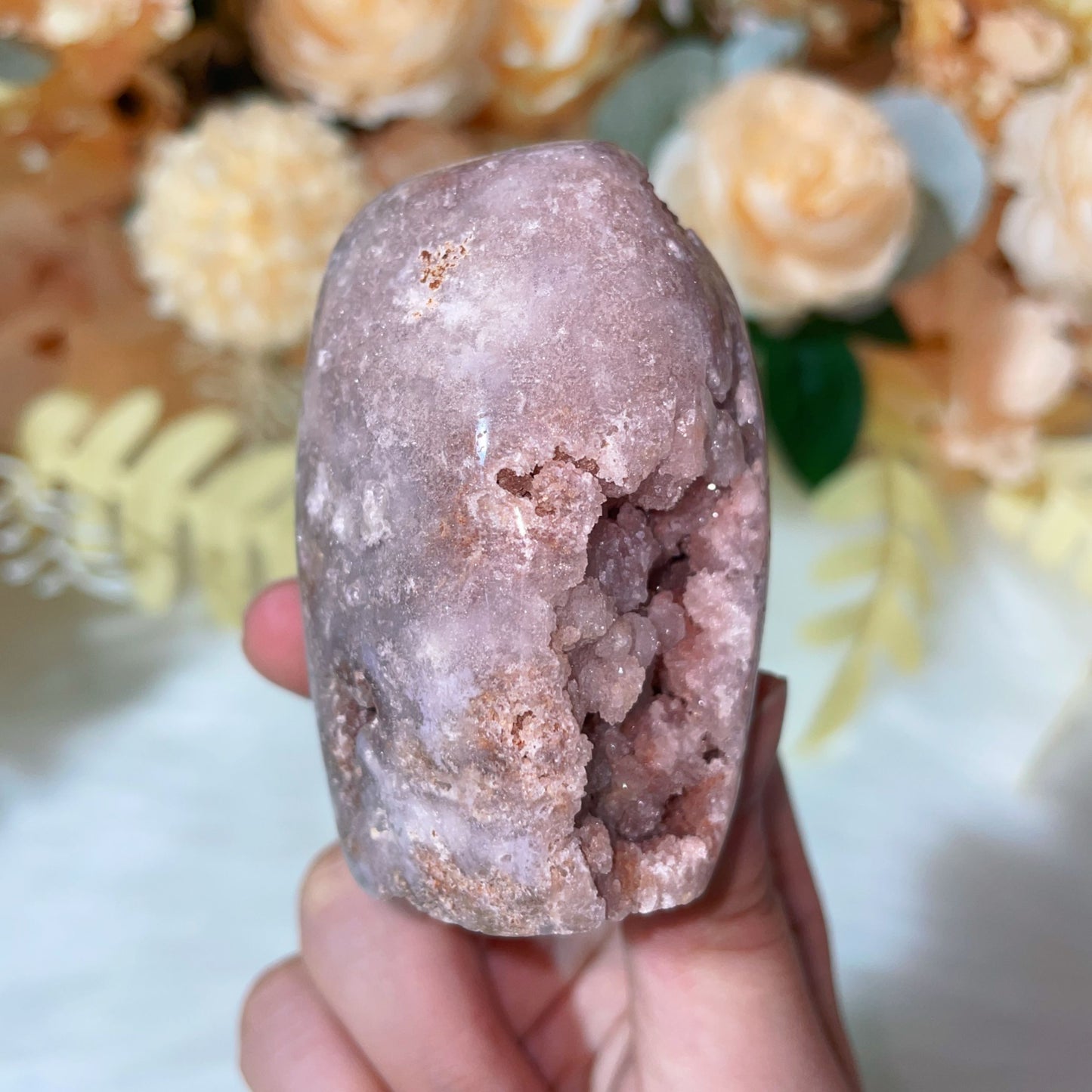 pink amethyst freeform