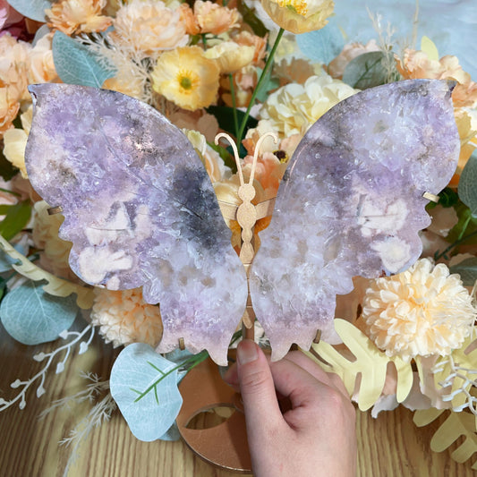 pink amethyst butterfly