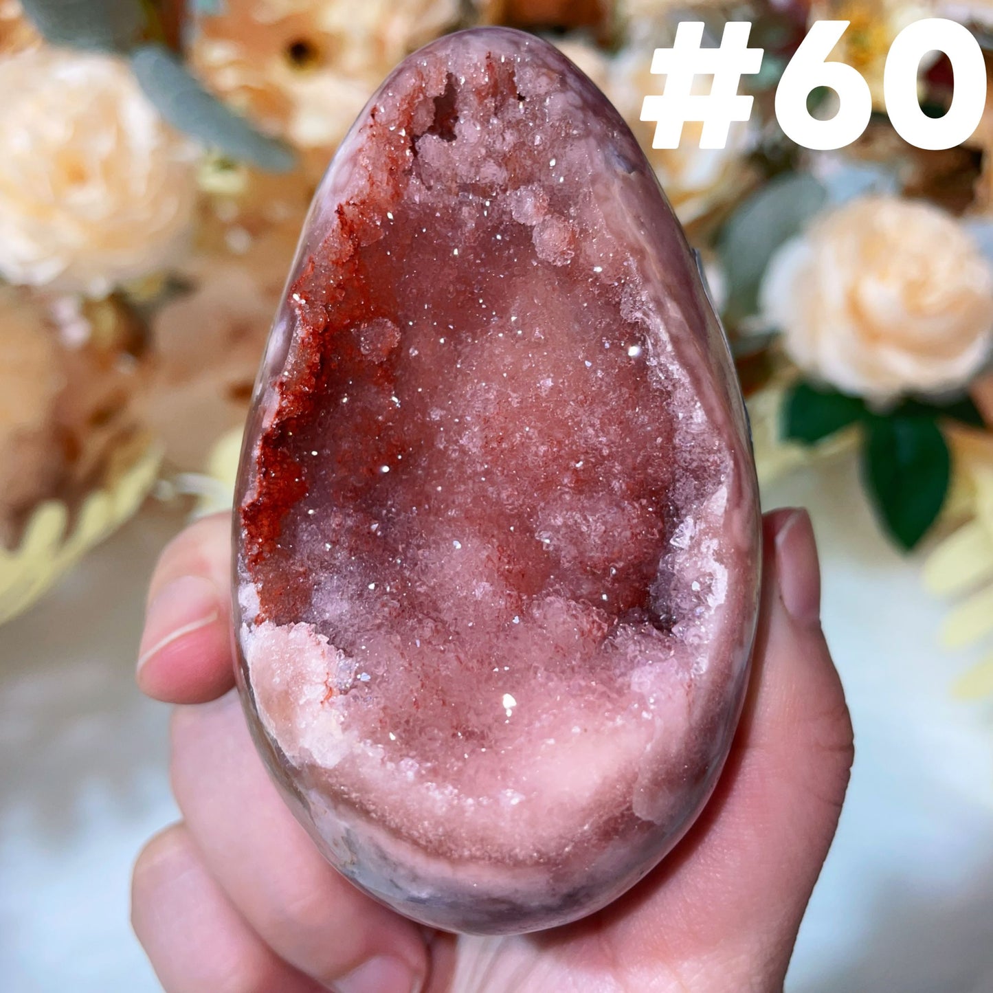 pink amethyst egg