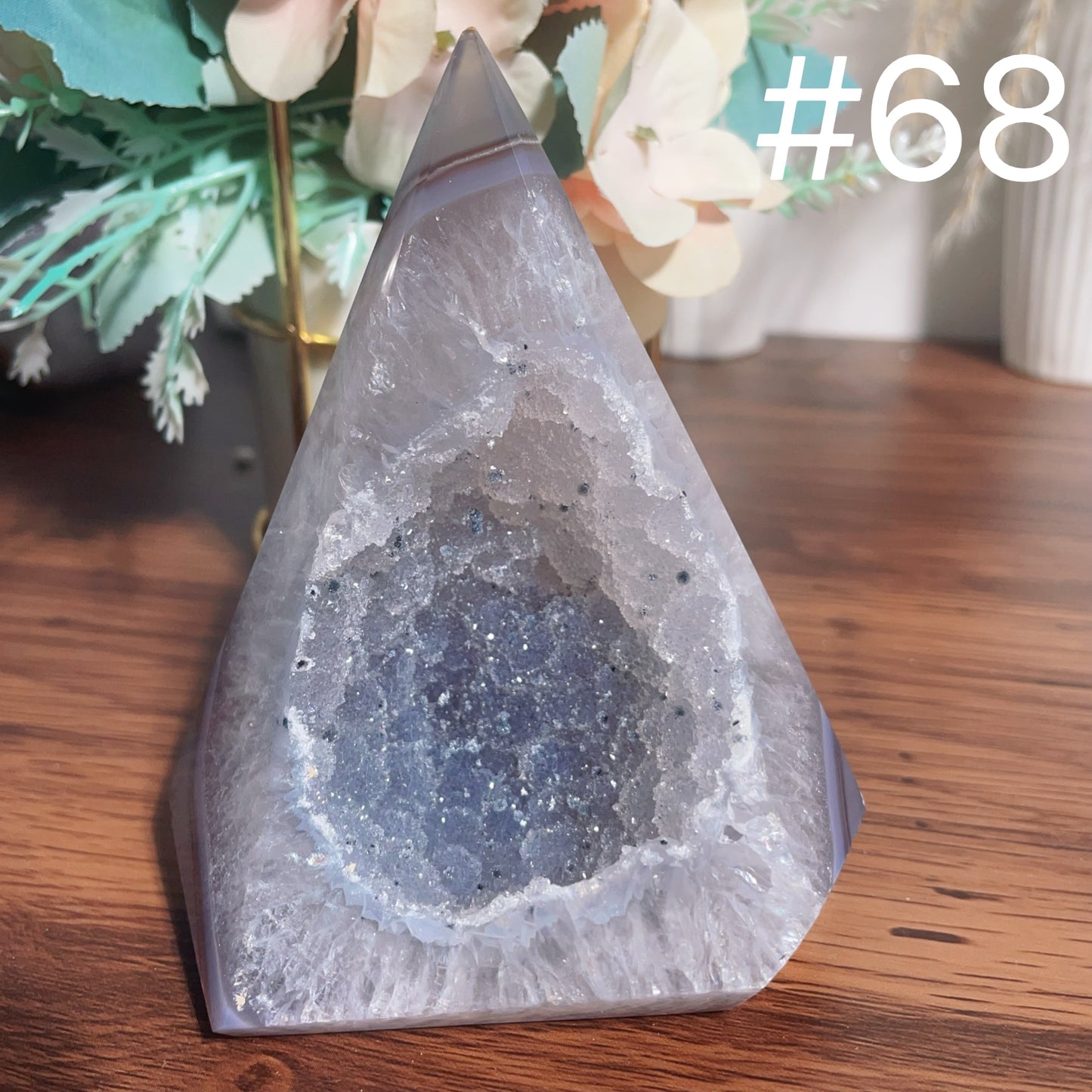 Druzy Agate Tower