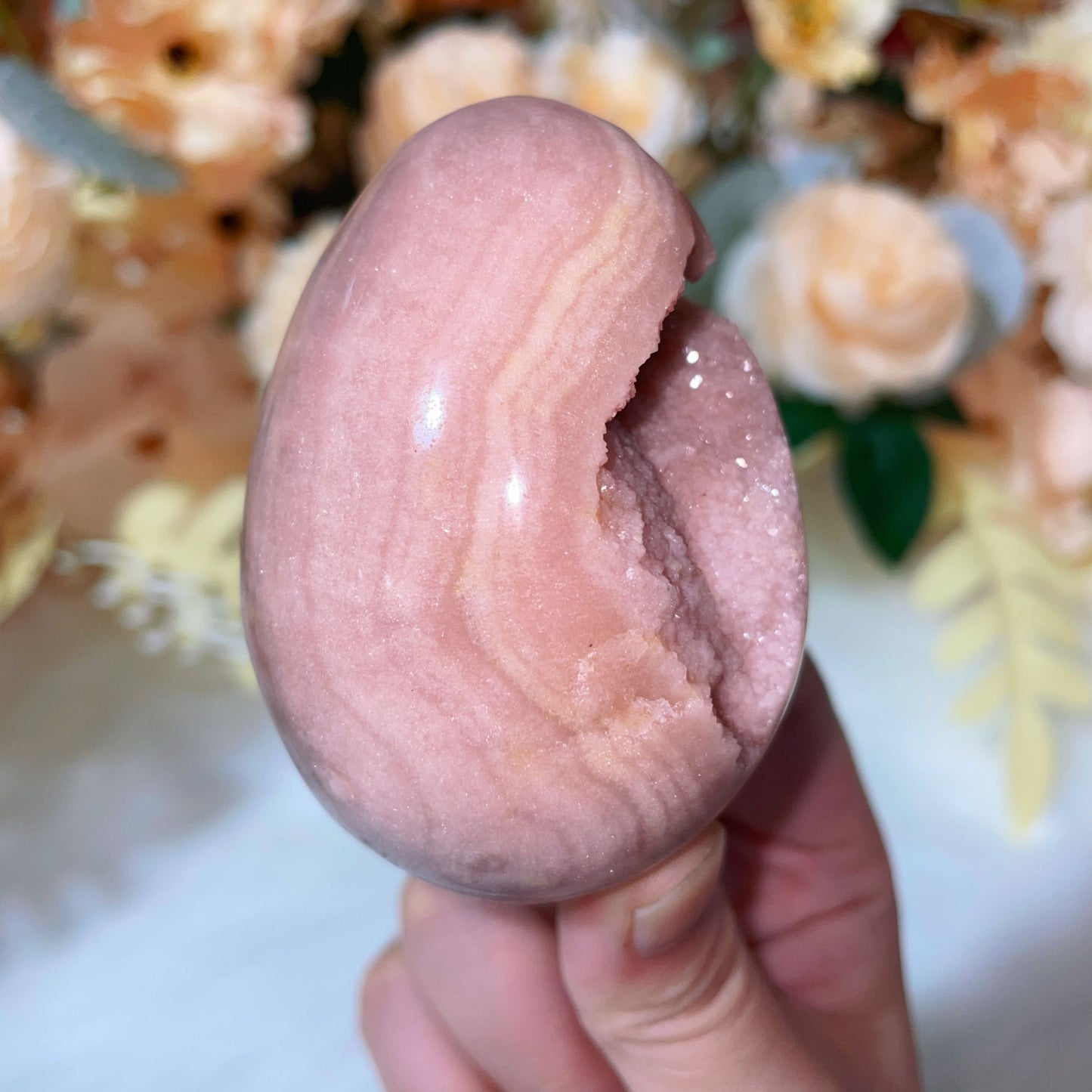 pink amethyst egg