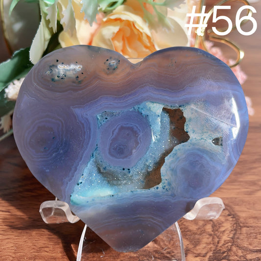 Druzy Agate Heart
