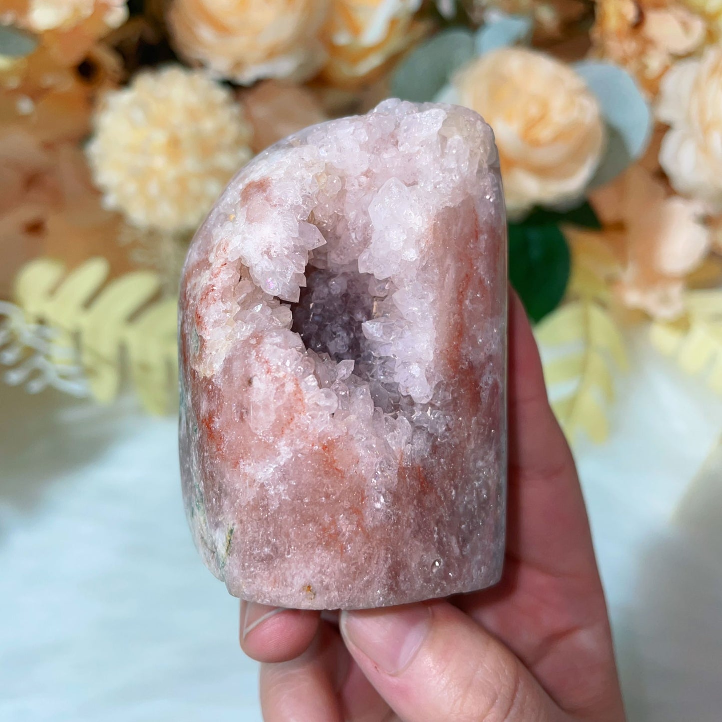 pink amethyst freeform