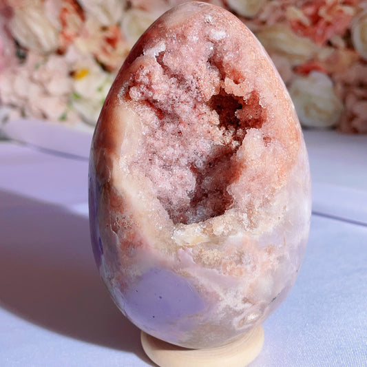 pink amethyst egg