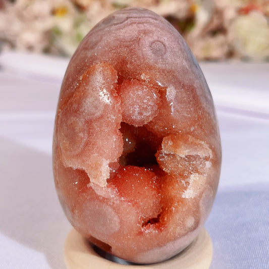 pink amethyst egg